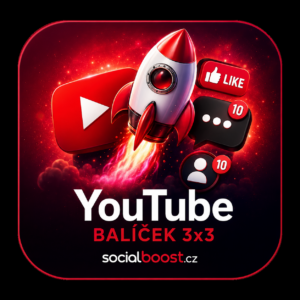 Youtube balíček 3x3 - koment, odběr a lajk - socialboost.cz ( 50 komentu, likes a odběrů do 12h )